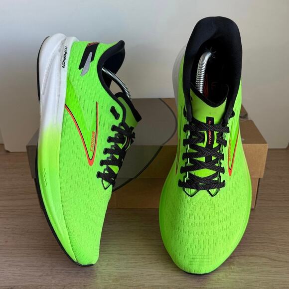 Brooks Hyperion ‘Green Gecko’ Men Athletic Running Sneakers - SZ  11 - Picture 4 of 12